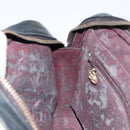 CHANEL Matelasse Chain Shoulder Bag Lamb Skin Navy Gold CC Auth BA7749-18