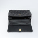 CHANEL Hand Bag Caviar Skin Black Gold CC Auth BA7750-19