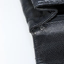 CHANEL Hand Bag Caviar Skin Black Gold CC Auth BA7750-10