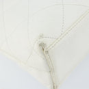 CHANEL Tote Bag Caviar Skin White Gold CC Auth BA7751-15