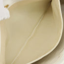 CHANEL Tote Bag Caviar Skin White Gold CC Auth BA7751-23