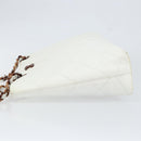 CHANEL Tote Bag Caviar Skin White Gold CC Auth BA7751-4