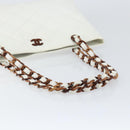 CHANEL Tote Bag Caviar Skin White Gold CC Auth BA7751-7