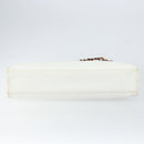 CHANEL Tote Bag Caviar Skin White Gold CC Auth BA7751-5