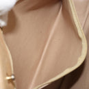 CHANEL Chain Shoulder Bag Lamb Skin Beige Gold CC Auth BA7752-21