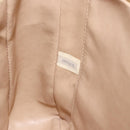 CHANEL Chain Shoulder Bag Lamb Skin Beige Gold CC Auth BA7752-12