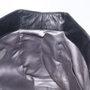 CHANEL Choco Bar Tote Bag Leather Black Silver CC Auth BA7753-18