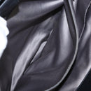 CHANEL Choco Bar Tote Bag Leather Black Silver CC Auth BA7753-21