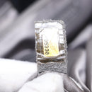 CHANEL Choco Bar Tote Bag Leather Black Silver CC Auth BA7753-12