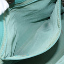 CHANEL Tote Bag Lamb Skin Turquoise Blue CC Auth BA7754-20