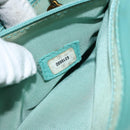 CHANEL Tote Bag Lamb Skin Turquoise Blue CC Auth BA7754-22
