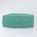 CHANEL Tote Bag Lamb Skin Turquoise Blue CC Auth BA7754-9