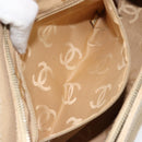 CHANEL Tote Bag Caviar Skin Beige Gold CC Auth BA7755-20