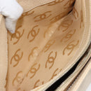 CHANEL Tote Bag Caviar Skin Beige Gold CC Auth BA7755-21
