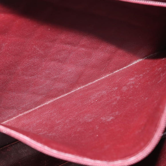 CHANEL Matelasse Chain Shoulder Bag Lamb Skin Black Gold CC Auth BA7757