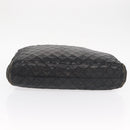 CHANEL Matelasse Chain Shoulder Bag Lamb Skin Black Gold CC Auth BA7757-5