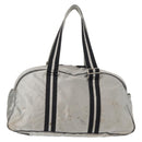CHANEL Sports Line Boston Bag Nylon Silver CC Auth BA7758-2