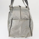 CHANEL Sports Line Boston Bag Nylon Silver CC Auth BA7758-4