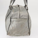 CHANEL Sports Line Boston Bag Nylon Silver CC Auth BA7758-5