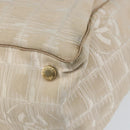 CHANEL New Travel Line Tote Bag Nylon Beige Gold CC Auth BA7759-9