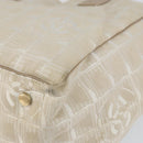 CHANEL New Travel Line Tote Bag Nylon Beige Gold CC Auth BA7760-14