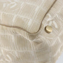 CHANEL New Travel Line Tote Bag Nylon Beige Gold CC Auth BA7760-9