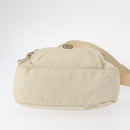 PRADA Shoulder Bag Nylon Beige Silver Auth BA7762-6