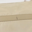 PRADA Shoulder Bag Nylon Beige Silver Auth BA7762-3