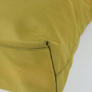 PRADA Shoulder Bag Nylon Yellow Silver Auth BA7763-8