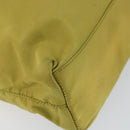 PRADA Shoulder Bag Nylon Yellow Silver Auth BA7763-15