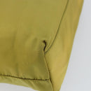 PRADA Shoulder Bag Nylon Yellow Silver Auth BA7763-17