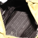 PRADA Shoulder Bag Nylon Yellow Silver Auth BA7763-10