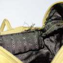 PRADA Shoulder Bag Nylon Yellow Silver Auth BA7763-22