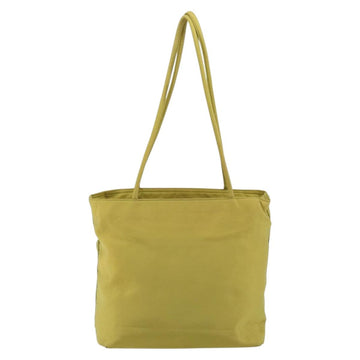 PRADA Shoulder Bag Nylon Yellow Silver Auth BA7763 - 0