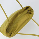 PRADA Shoulder Bag Nylon Yellow Silver Auth BA7763-6