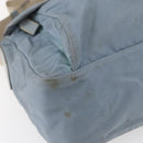PRADA Shoulder Bag Nylon Light Blue Silver Auth BA7764-16
