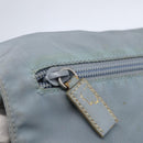 PRADA Shoulder Bag Nylon Light Blue Silver Auth BA7764-20