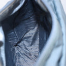 PRADA Shoulder Bag Nylon Light Blue Silver Auth BA7764-23