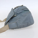 PRADA Shoulder Bag Nylon Light Blue Silver Auth BA7764-3