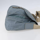 PRADA Shoulder Bag Nylon Light Blue Silver Auth BA7764-4