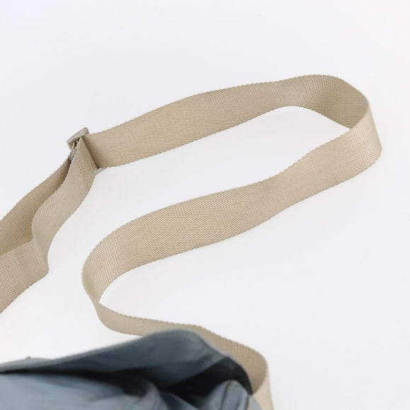 PRADA Shoulder Bag Nylon Light Blue Silver Auth BA7764