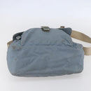 PRADA Shoulder Bag Nylon Light Blue Silver Auth BA7764-5