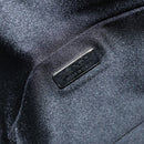 PRADA Hand Bag Nylon Leather Beige Silver Auth BA7765-18