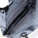 PRADA Hand Bag Nylon Leather Beige Silver Auth BA7765-10