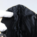 PRADA Hand Bag Nylon Leather Beige Silver Auth BA7765-19