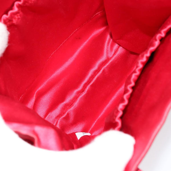 PRADA Hand Bag Nylon Red Auth BA7766