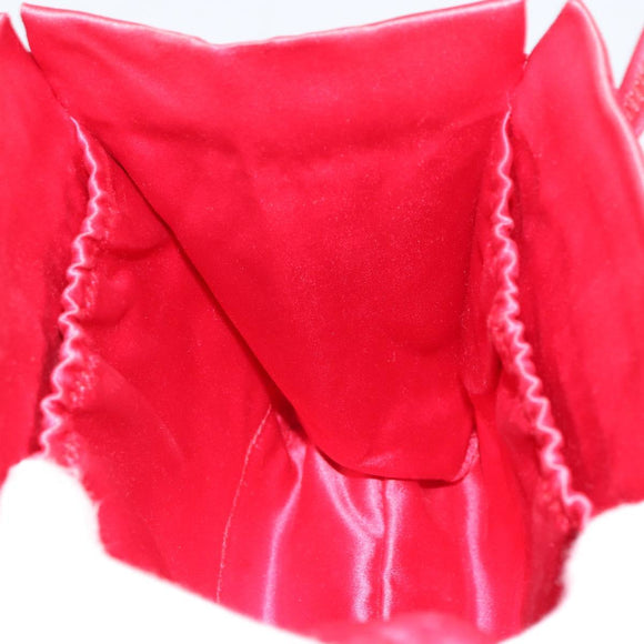 PRADA Hand Bag Nylon Red Auth BA7766