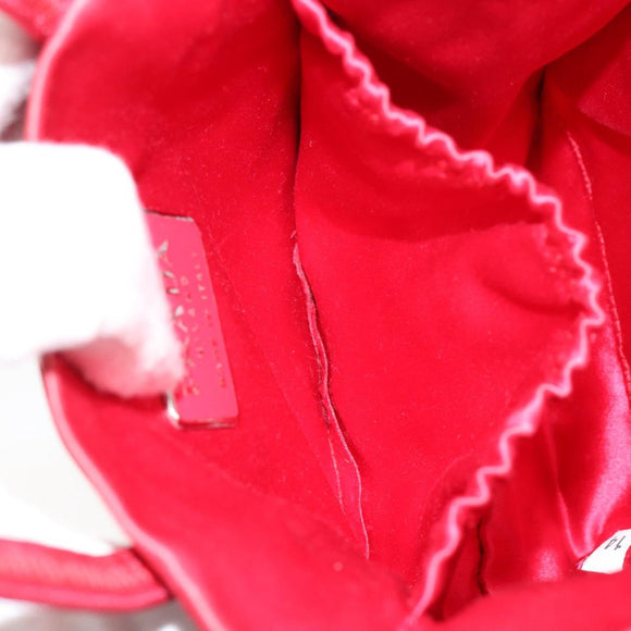PRADA Hand Bag Nylon Red Auth BA7766