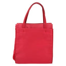 PRADA Hand Bag Nylon Red Auth BA7766-13