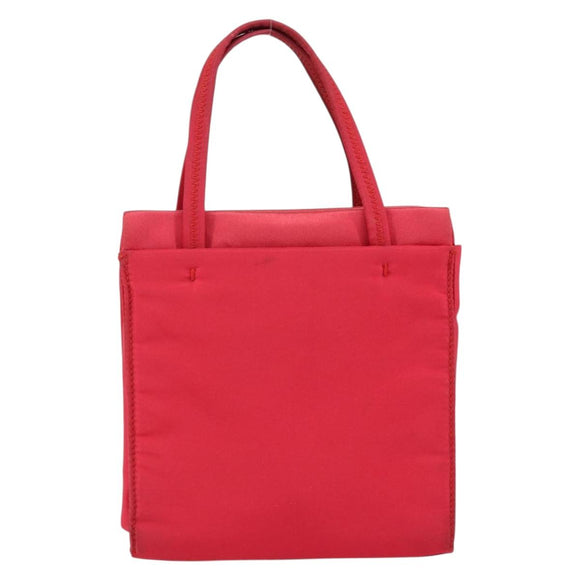 PRADA Hand Bag Nylon Red Auth BA7766